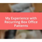 My Experience with Recurring Box Office Patterns