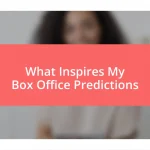 What Inspires My Box Office Predictions